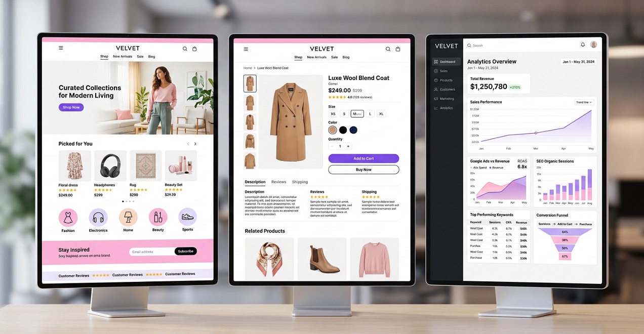 e-commerce transformation project visual