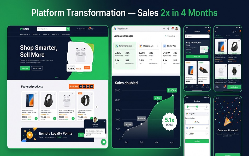e-commerce transformation project visual