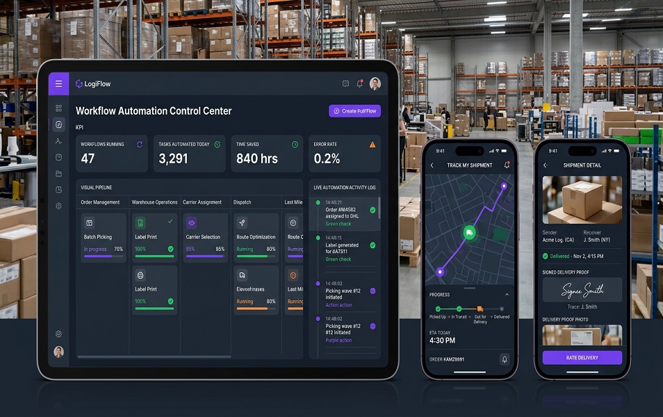 logistics automation project visual